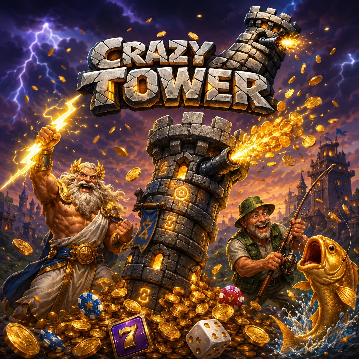 Crazytower Casino — sloty i kasyno na żywo